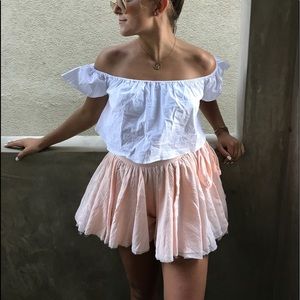 Linen Flowy Skort